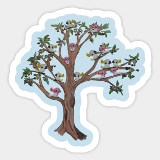 Cockatoos sitting in a Gum Tree Sticker